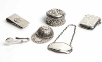 Lot 349A - LOT OF SMALL SILVER ITEMS including an...
