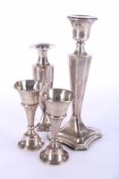 Lot 356 - EARLY 20TH CENTURY SINGLE SILVER CANDLESTICK...
