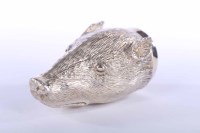 Lot 362 - MODERN SILVER BADGER STIRRUP CUP Comyns of...