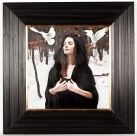 Lot 1704 - GERARD BURNS, A DREAM OF WINTER oil on canvas,...