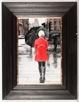Lot 1706 - GERARD BURNS, RED COAT ON ST. VINCENT STREET...