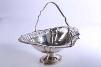 Lot 370 - GEORGE V SILVER BASKET maker S Blanckensee &...