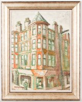 Lot 1743 - * HUGH GERARD BYARS, TENEMENTS oil on canvas,...
