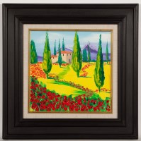 Lot 1745 - JOHN DAMARI, SAN ROMANO, TUSCANY oil on canvas,...