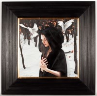 Lot 1817 - GERARD BURNS, THE DREAM OF WINTER oil on...