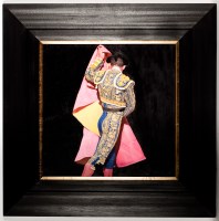 Lot 1818 - GERARD BURNS, YOUNG MATADOR oil on canvas,...