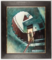 Lot 1829 - BRYAN EVANS, UP-CLOSE acrylic on board, titled...