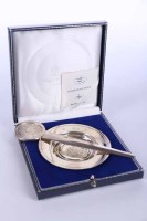 Lot 382 - MODERN SILVER LETTER OPENER AND MATCHING COIN...