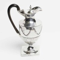 Lot 385A - GEORGE III SILVER CLARET JUG maker's mark...