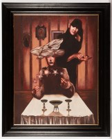 Lot 1937 - * JAMES (JIM) DICK, THE DARK ARTS oil on...