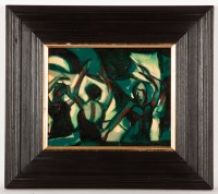 Lot 1943 - * JAMIE O'DEA, PRACTICE MAKES PERFECT oil on...