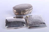 Lot 395 - GEORGE V SILVER TRINKET BOX maker Brook & Son,...