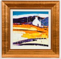 Lot 1736 - * PAT KRAMEK, ROAD TO BRACADALE, SKYE oil on...