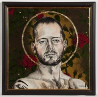 Lot 1759 - LEX MCFADYEN, IN CONTEMPLATION mixed media on...