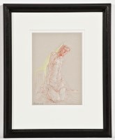 Lot 1768 - * PETER HOWSON OBE, MAN OF SORROWS mixed media,...