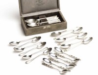 Lot 399 - SET OF TWELVE EARLY 20TH CENTURY DUTCH SILVER...