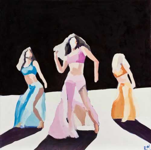 Lot 1843 - * RUTH MULVIE, NUTBUSH oil on canvas, signed...