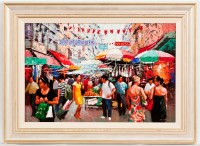 Lot 1867 - * TONY ROME, LADIES MARKET, HONG KONG oil on...