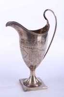 Lot 409 - GEORGE III SILVER NEOCLASSICAL STYLE MILK JUG...