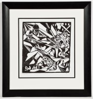 Lot 1918 - * KEN CURRIE, THINGS TO COME woodcut, signed...