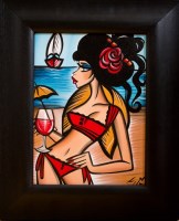 Lot 1919 - * LAETITIA GUILBAUD, BEACH BABE acrylic on...