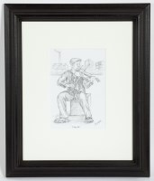 Lot 1988 - * GRAHAM MCKEAN, FIDDLER pencil on paper,...