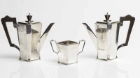 Lot 433 - ATTRACTIVE PAIR OF ART DECO COFFEE POTS AND...