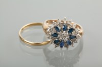 Lot 1143 - MID TO LATE TWENTIETH CENTURY SAPPHIRE AND...