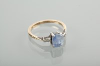 Lot 1145 - EARLY TWENTIETH CENTURY SAPPHIRE AND DIAMOND...