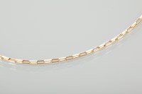 Lot 1185 - GOLD LINK NECKLACE in nine carat gold, 9g