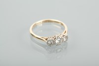 Lot 1221 - EARLY TO MID TWENTIETH CENTURY DIAMOND THREE...