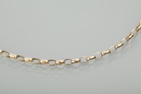 Lot 1243 - NINE CARAT GOLD CHAIN NECKLACE approximately...