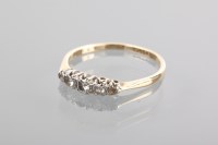 Lot 1270A - EARLY TWENTIETH CENTURY DIAMOND FIVE STONE...