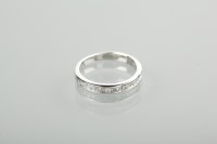 Lot 1286 - DIAMOND HALF ETERNITY RING the brilliant and...