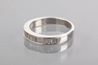 Lot 1358A - DIAMOND SET HALF ETERNITY RING with channel...