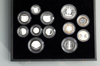 Lot 1026 - THE 2009 UK SILVER PROOF COIN SET in a fitted...