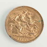 Lot 1037 - GOLD TWO POUNDS COIN DATED 1902