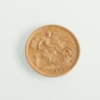 Lot 1047 - HALF SOVEREIGN DATED 1893