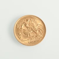 Lot 1050 - HALF SOVEREIGN DATED 1912