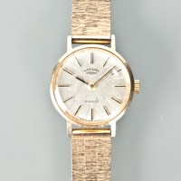 Lot 1059 - LADY'S NINE CARAT GOLD ROTARY WRIST WATCH...