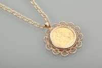 Lot 1060 - SOVEREIGN DATED 1898 in nine carat gold mount...