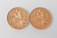 Lot 1065 - TWO SOVEREIGNS DATED 1899 AND 1893