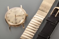 Lot 1065A - GENTLEMAN'S GOLD ROTARY WRIST WATCH the round...