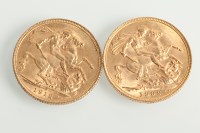 Lot 1067 - TWO SOVEREIGNS DATED 1909 AND 1912