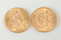 Lot 1086 - TWO SOVEREIGNS DATED 1931