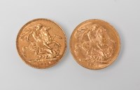 Lot 1087 - TWO SOVEREIGNS DATED 1911