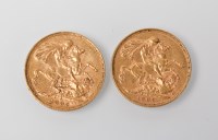 Lot 1091 - TWO SOVEREIGNS DATED 1895 AND 1896