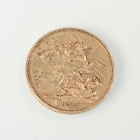 Lot 1098 - SOVEREIGN DATED 1872