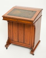 Lot 426 - LATE VICTORIAN MAHOGANY DAVENPORT with...