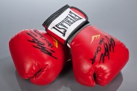 Lot 480 - BOXING INTEREST: PAIR OF SIGNED RICKI BURNS...